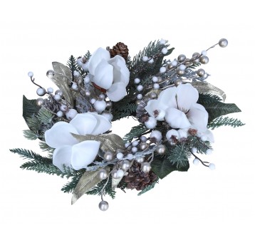 Wianek ozdobny z kompozycją śr 32cm