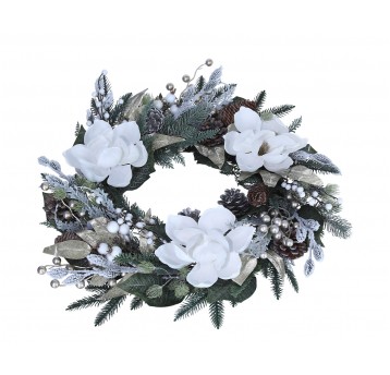 Wianek ozdobny z kompozycją śr 45cm