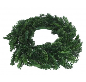 Wianek ozdobny z zielonej jodły śr 45cm