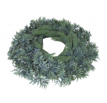 Wianek ozdobny zielony śr 45cm