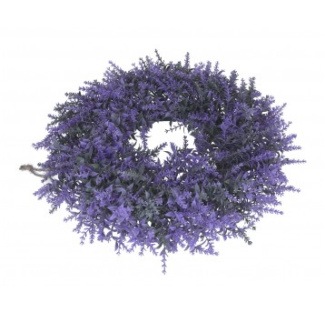 Wianek z lawendy do dekoracji śr 38cm