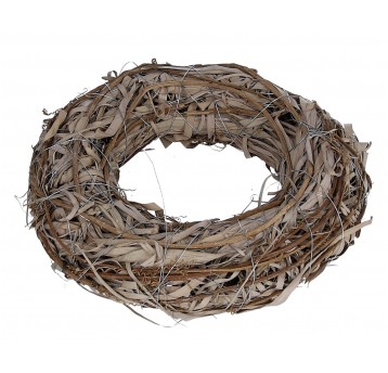 Wianek z suszonego naturalnego ratanu śr 28cm