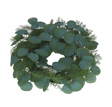 Wianek z zielonego eukaliptusa śr 40cm