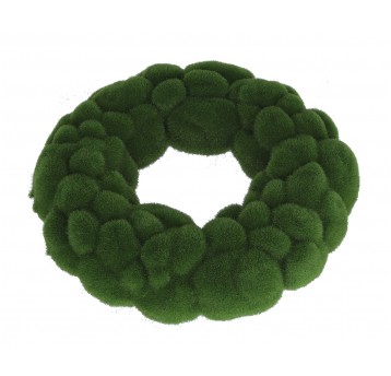 Wianek z zielonego mchu śr 31cm