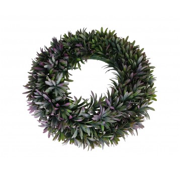 Wianek ziel.-fiolet d 45cm h 9cm