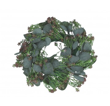 Wianek zielony z eukaliptusem śr. 35cm