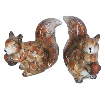 Wiewióki ozdobne do kompozycji mix 12cm