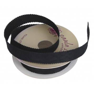 Wstążka koronkowa 10 yard czarna d 15mm
