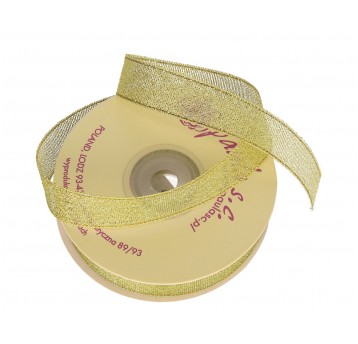 Wstążka złota 1,5cm x 23 m