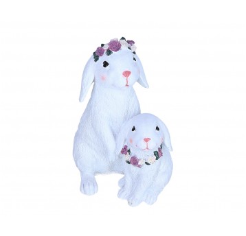 Zajączek biały do kompozycji 18cm/11cm