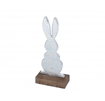 Zajaczek na podstawce srebro 18cm