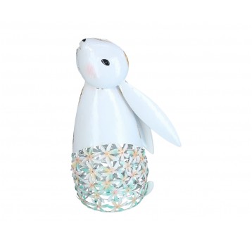 Zajączek ozdobny z metalu 52cm/32cm