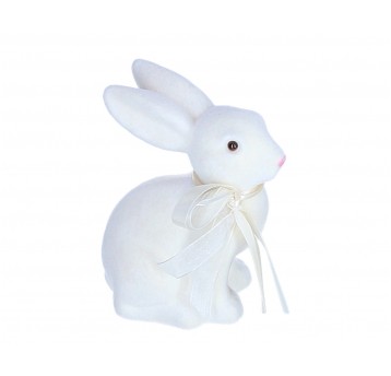 Zajączek wielkanocny biały 15cm