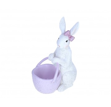 Zajączek wielkanocny z koszyczkiem 19cm/14cm