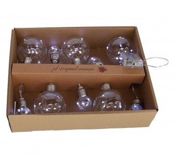 Zarówki-ledy s/10 mix 5 duzych-5malych W zimne