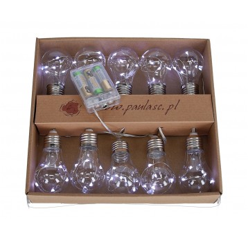 Zarówki-ledy s/10 żar=l 9cm d5cm W zimne