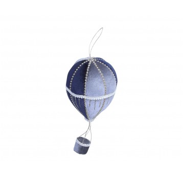 Zawieszka -balon szaro-granatowy śr 12cm/30cm