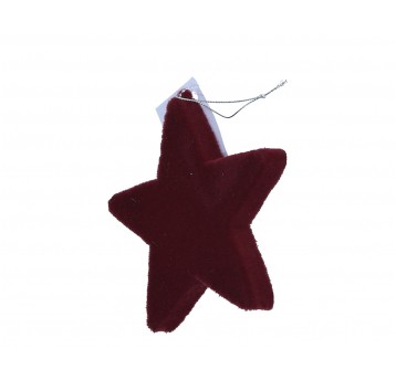 Zawieszka gwiazdka bordowa do kompozycji 13cm