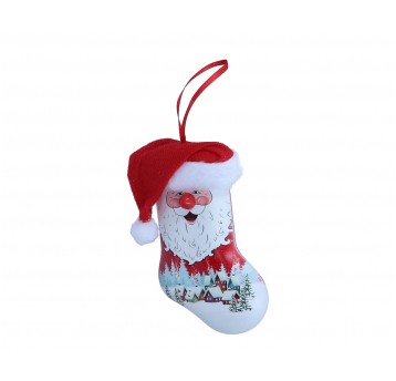 Zawieszka mikołaj z ledami 14cm/8cm