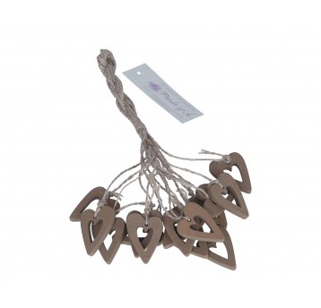 Zawieszka serca naturalne op=15szt