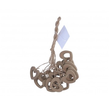 Zawieszka serce naturalne op=15szt