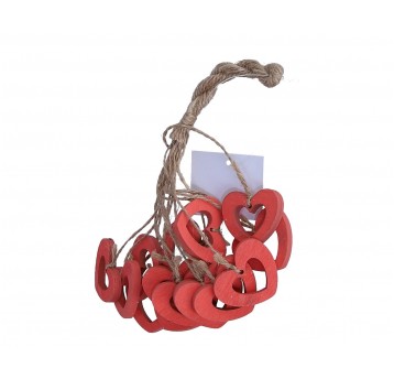 Zawieszka serce pomaranczowe op=15szt