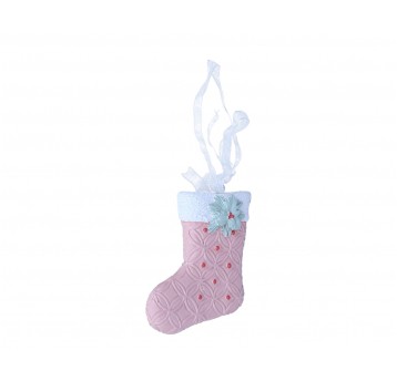 Zawieszka skarpeta róźowa 8cm/6cm