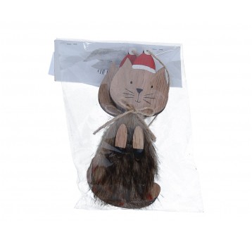 Zawieszki kotki w czapce i futerku 15cm /5cm