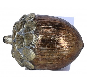 Żołądź brązowo-złoty śr 5cm/7cm