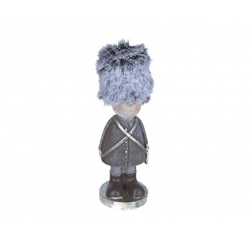Żołnierz szaro-złoty 14cm