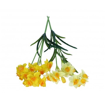 Żonkile źółte na łodydze mix kol. 84cm